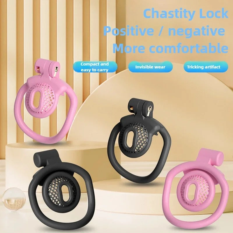 New Upgrade Detachable Adjustable ABS Male Chastity Cage – Snap Ring Urethral Lock Device