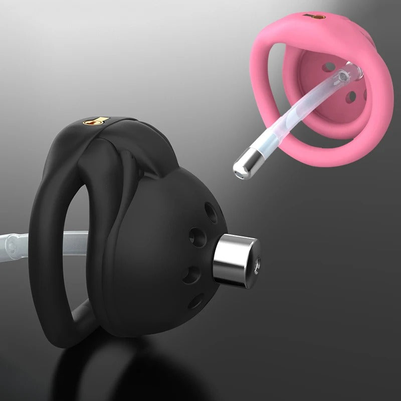 3D Printed Mini Male Chastity Device – Stealth Lock System with Urethral Catheter