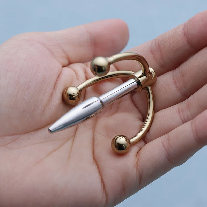 Metal Urethral Dilator Rod for Men – 3 Stent Set, Horse Eye Tip Plug