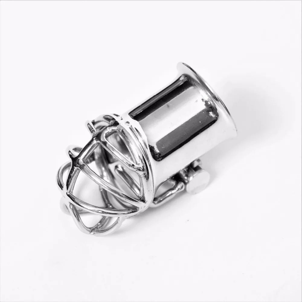 PA Puncture Stainless Steel Male Chastity Device