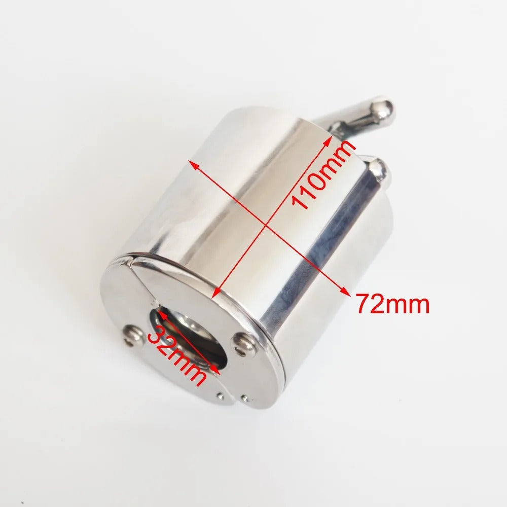 Stainless Steel Adjustable Pressure Ring for Men – Heavy Duty Locking Design