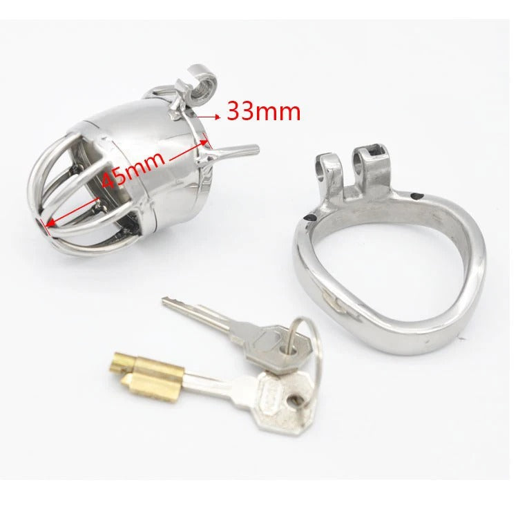Stealth Lock Stainless Steel Male Chastity Device