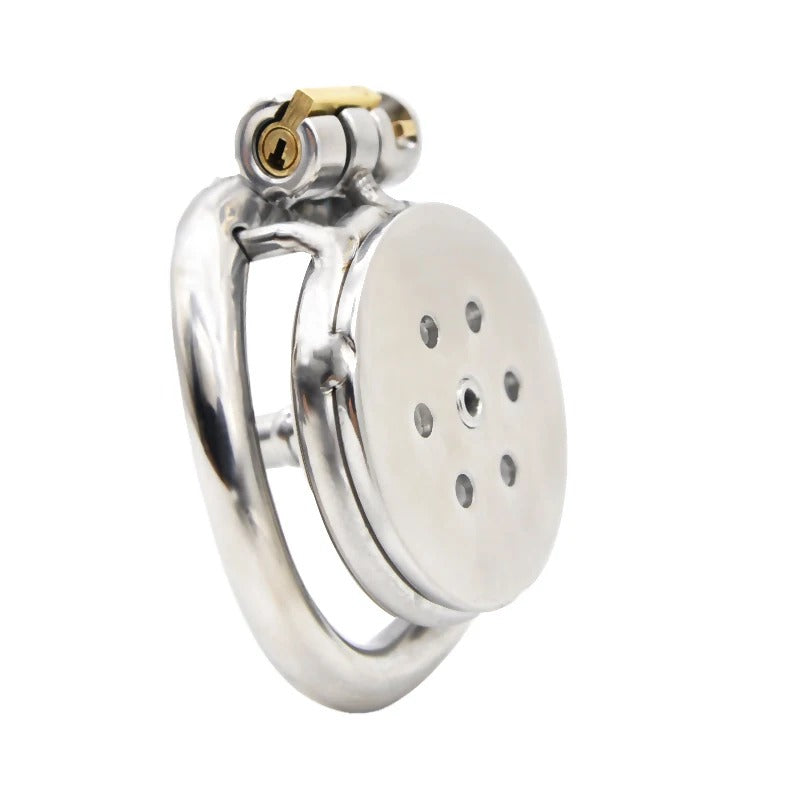 316 Stainless Steel Super Small Male Chastity Device with Arc Ring