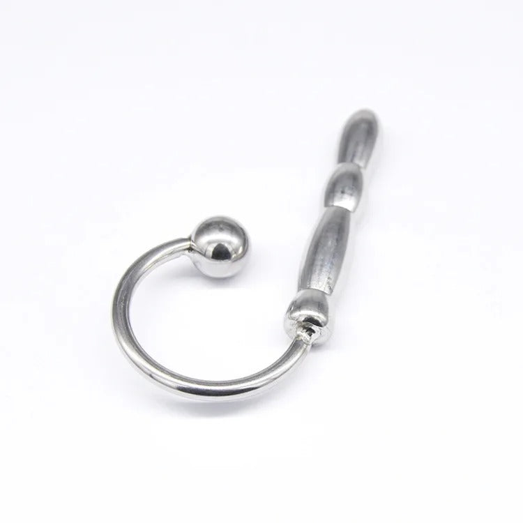 Stainless Steel Urethral Sound Dilator for Men – Metal Penis Plug (BDSM)