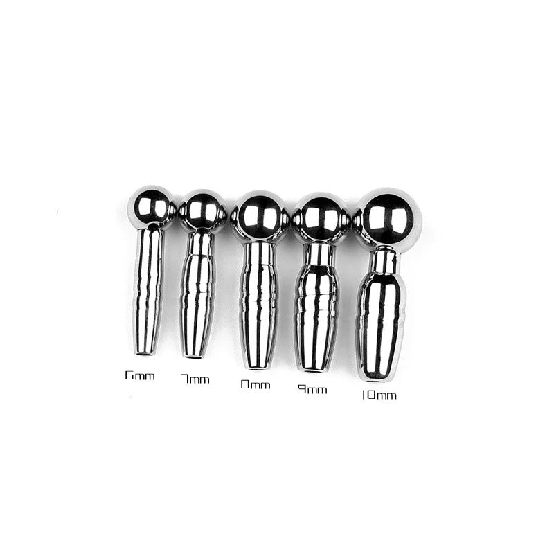 Stainless Steel Urethral Plug for Men | Sounding Rod Size 6mm-10mm