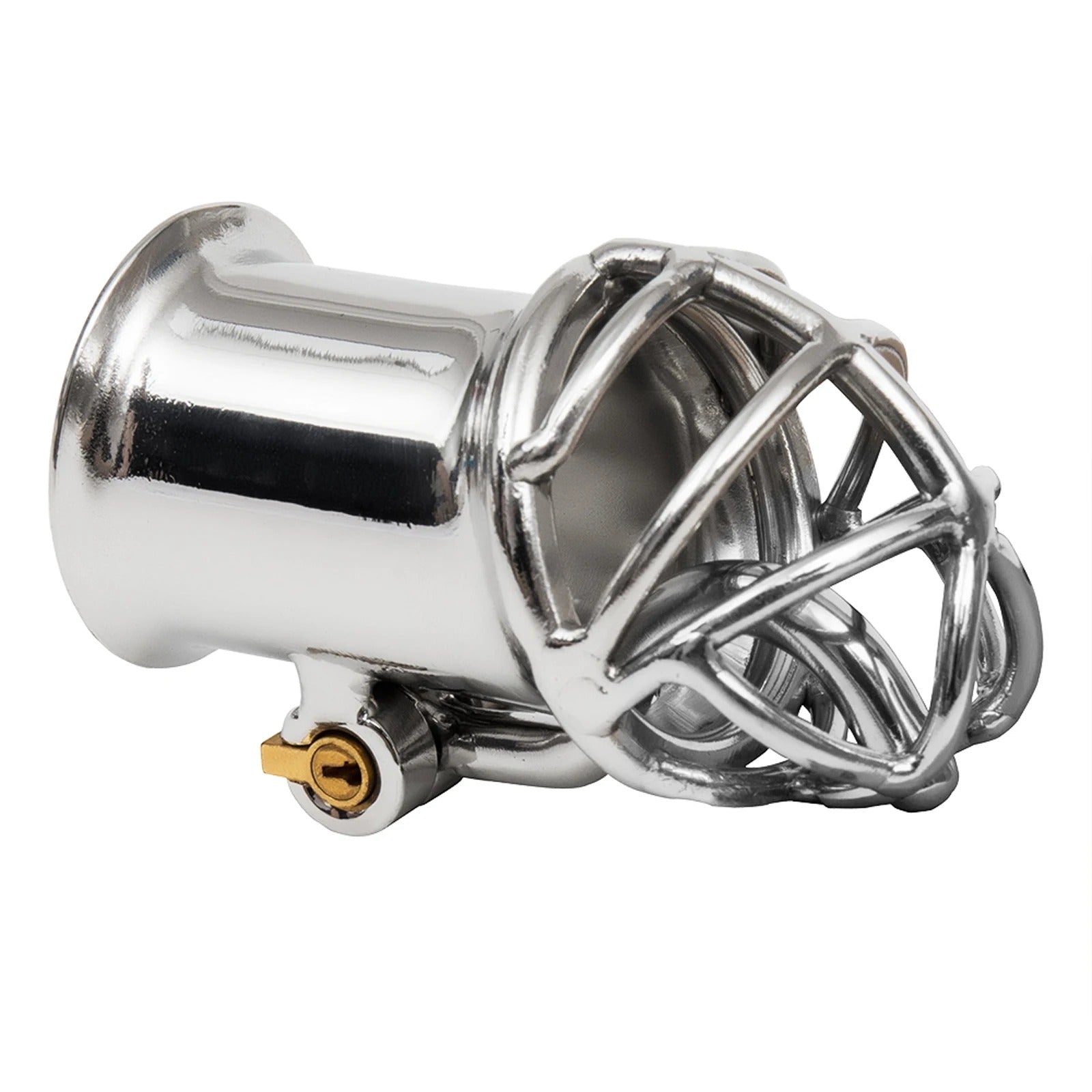 Double Horse Ergonomic Stainless Steel Stealth Lock Male Chastity Device