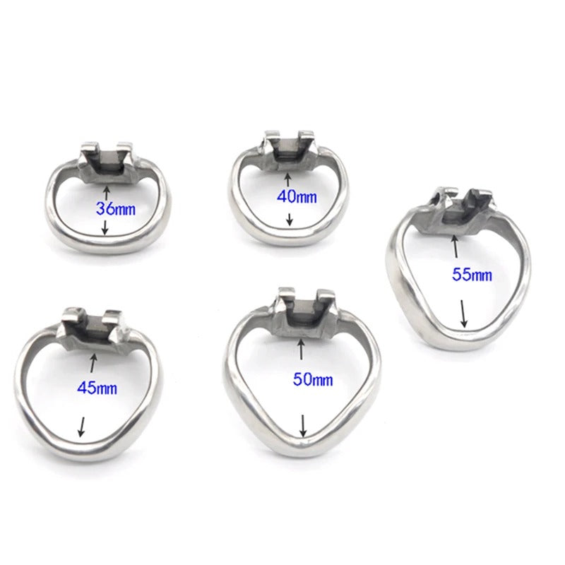 HT-V4 Male Chastity Device Stainless Steel Cage With Ring