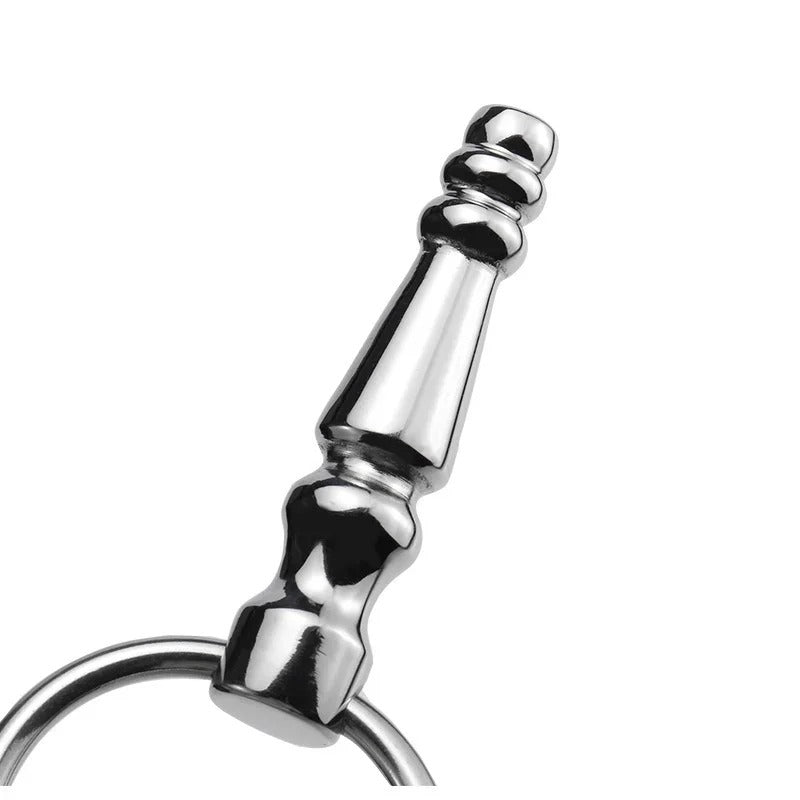 Stainless Steel Urethral Sound – Beaded Plug for Men 6mm-10mm