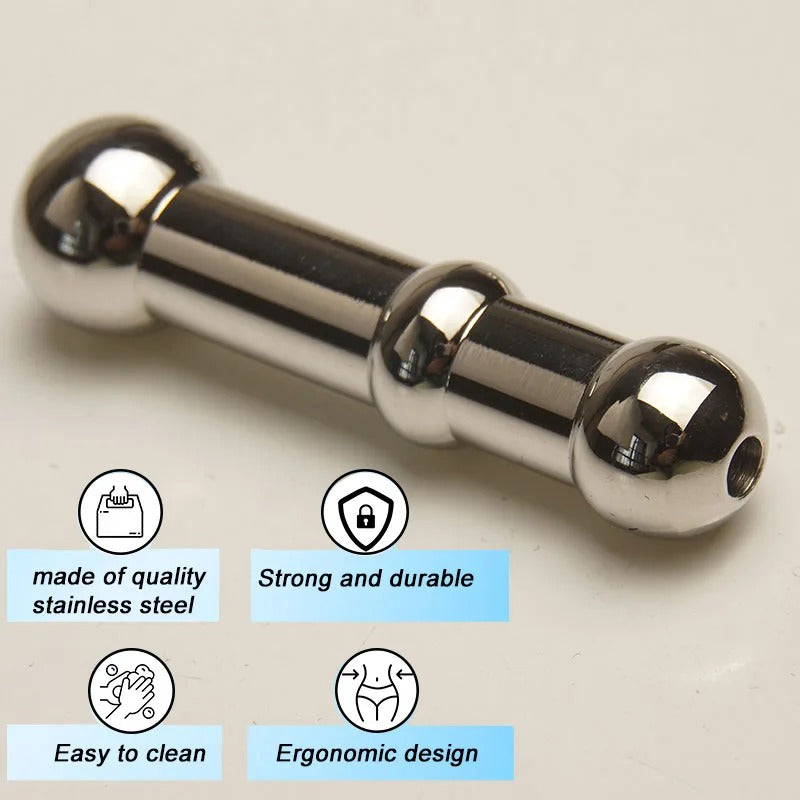 Hollow Stainless Steel Urethral Sound – Metal Dilator Penis Plug 3 Sizes