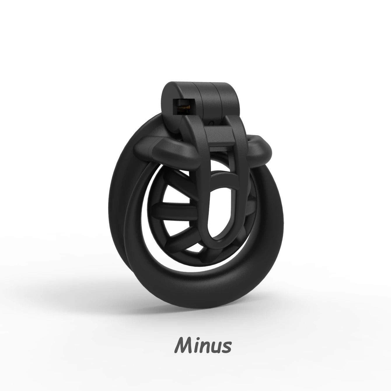 Minus/Plus Cage Male Chastity Device – Double-Arc Cuff Locking System