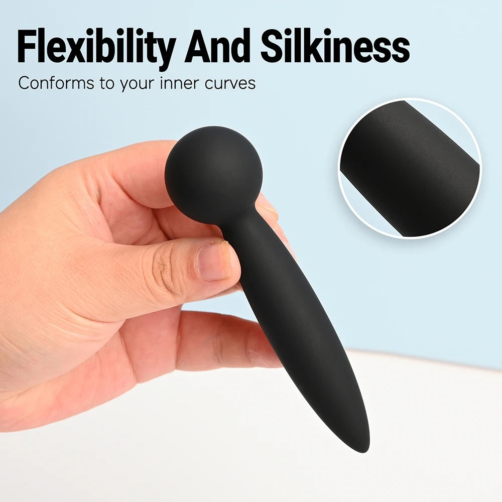 Knot-Knot Silicone Urethral Sound – Curved Penis Plug and Dilator for Men