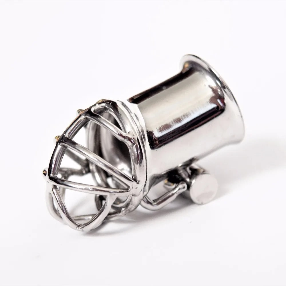 PA Puncture Stainless Steel Male Chastity Device