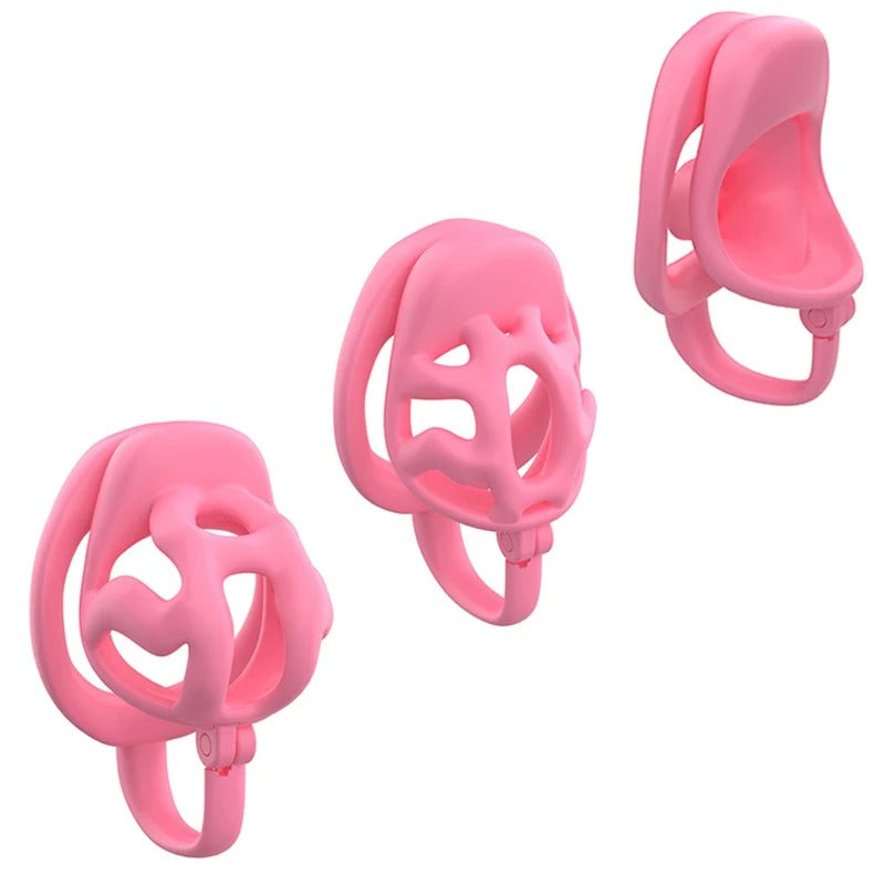Small Bird Male Chastity Cage Set – Secure Lock with 3 Adjustable Rings