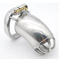 Stainless Steel Stealth Lock Male Chastity Device With Ring