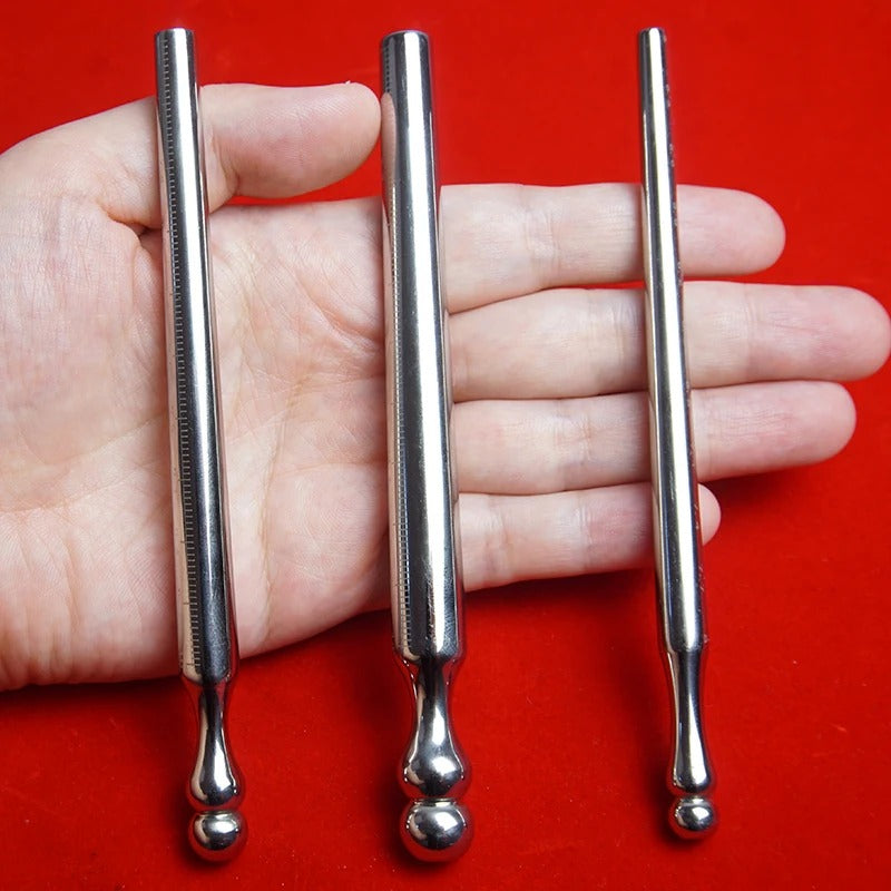 Stainless Steel Hollow Urethral Dilator – Precision Penis Plug with Measurement Markings