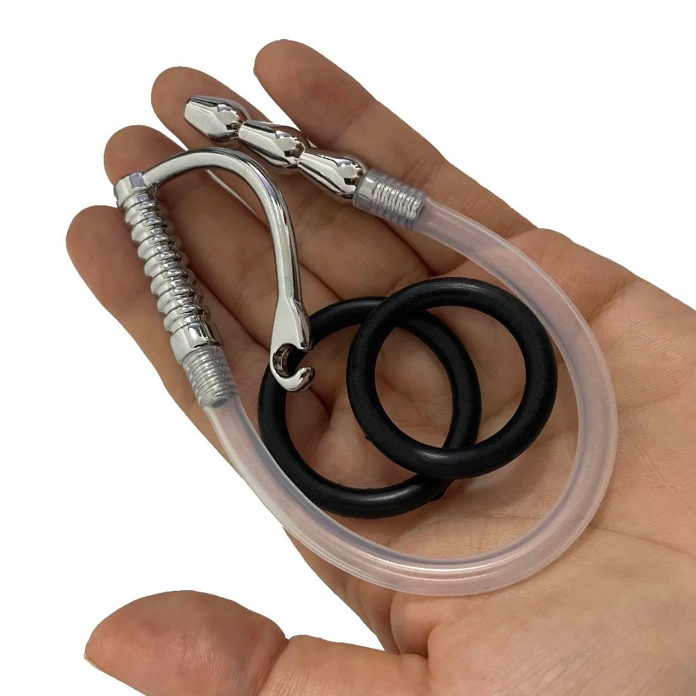 Long 220mm Stainless Steel Urethral Dilator – Urethral Plug for Men
