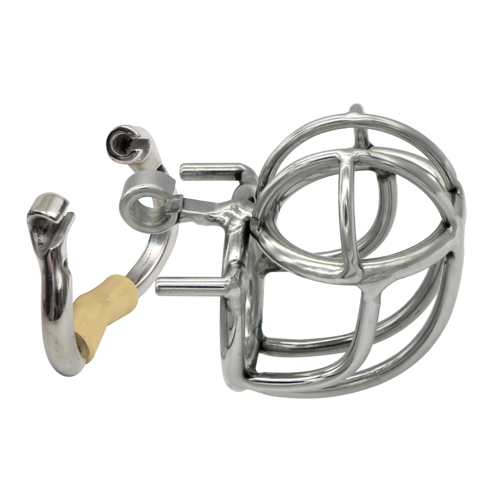 Reverse Design Stainless Steel Stealth Lock Male Chastity Device