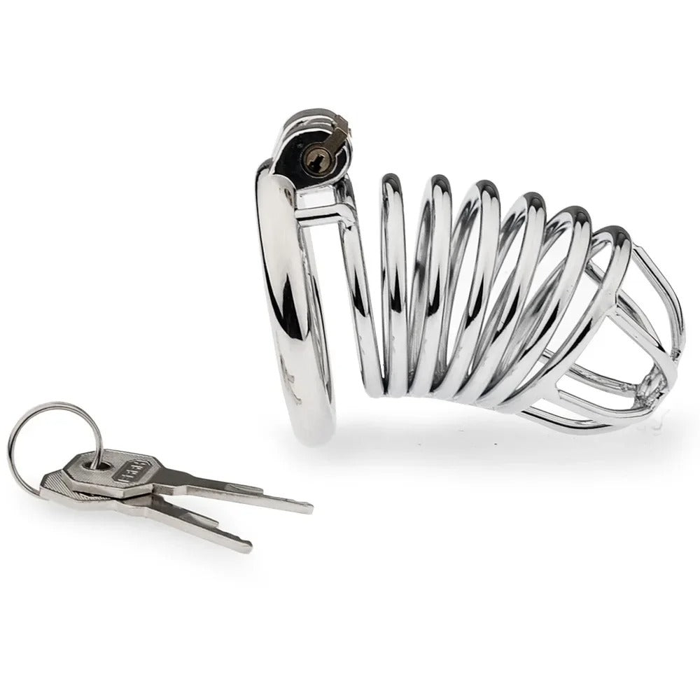Zinc Alloy Male Chastity Cage Built In Lock