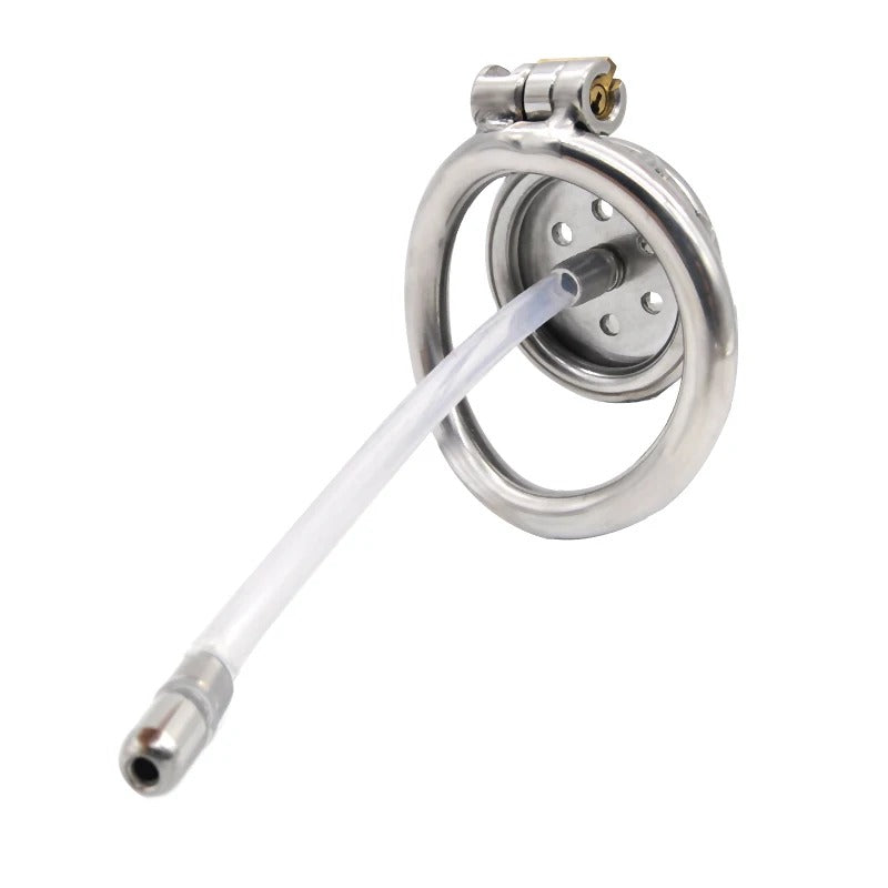 316 Stainless Steel Super Small Male Chastity Device with Arc Ring