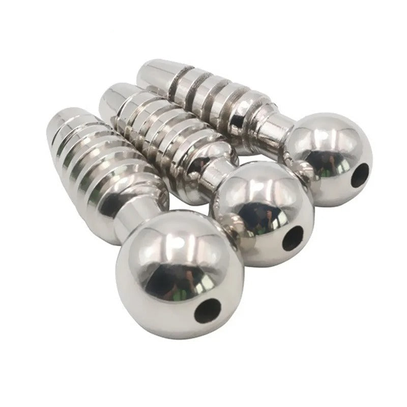 Stainless Steel Threaded Urethral Sound Dilator for Men – Catheter Plug Stimulator