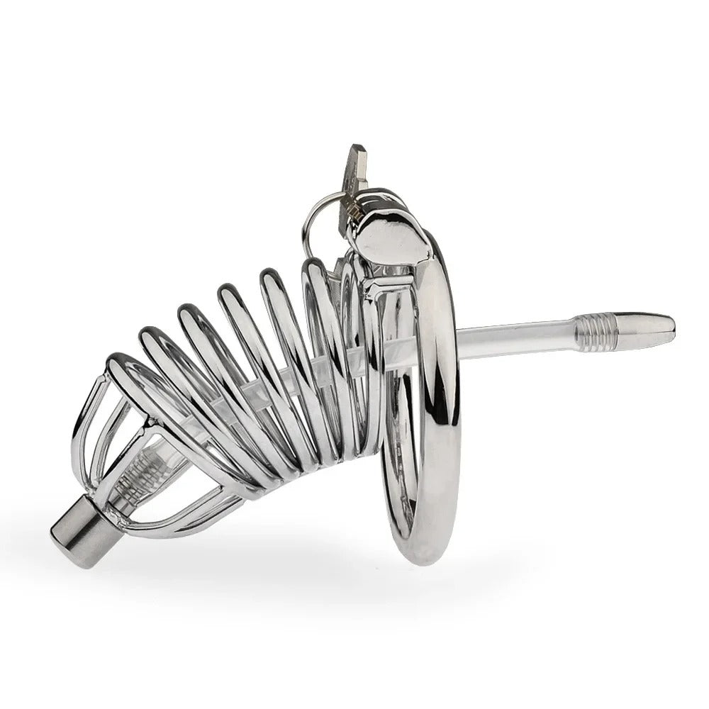 Zinc Alloy Male Chastity Cage Built In Lock