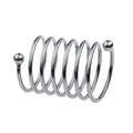 Extended Stainless Steel Wave Thread Penis Ring – Spring-Design Male Delay Ejaculation Ring