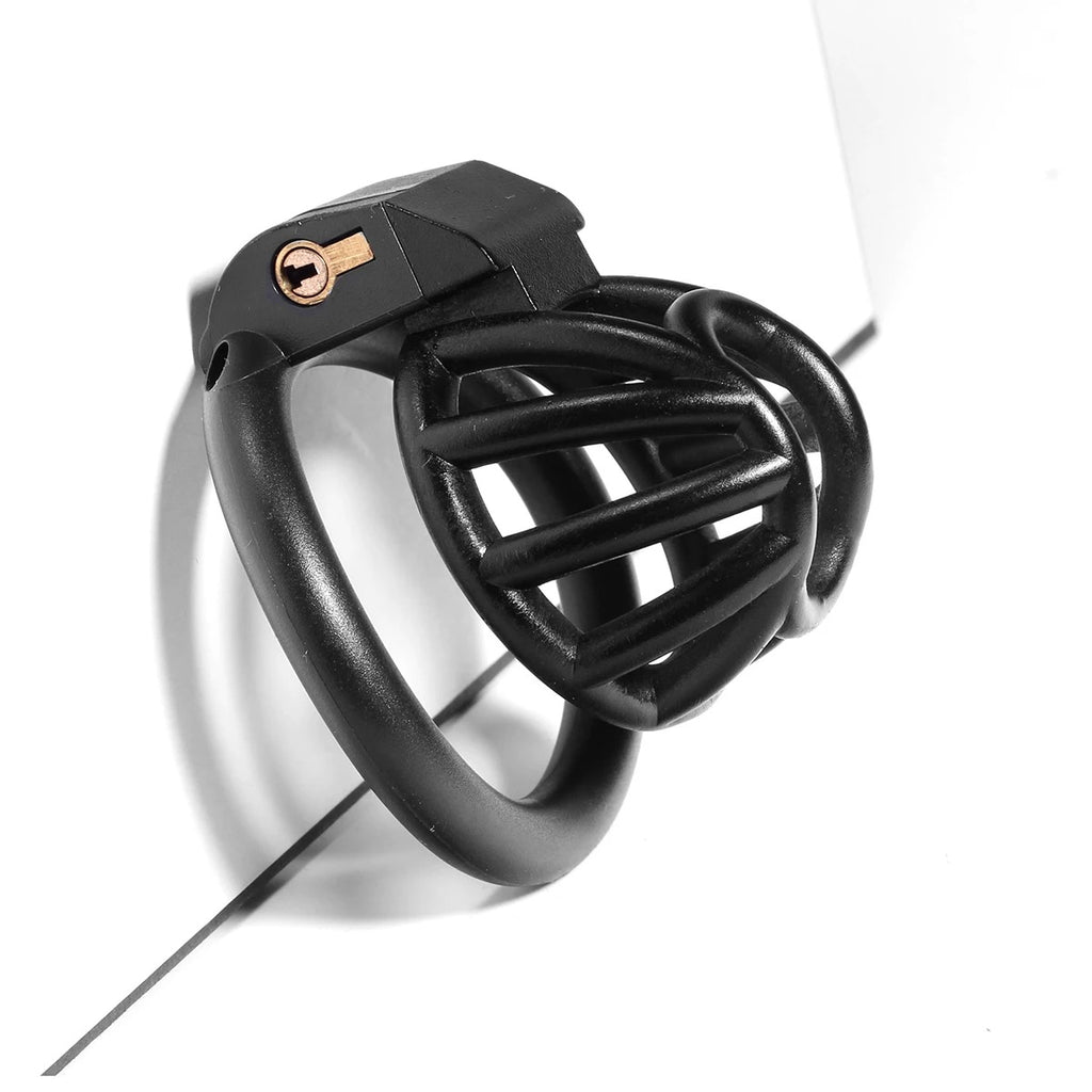 ABS Male Chastity Device – Adjustable Locking Cage with 4 Base Rings
