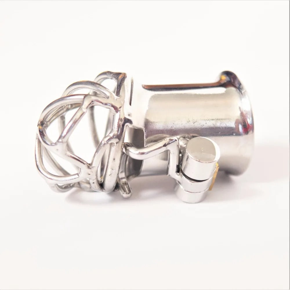 PA Puncture Stainless Steel Male Chastity Device