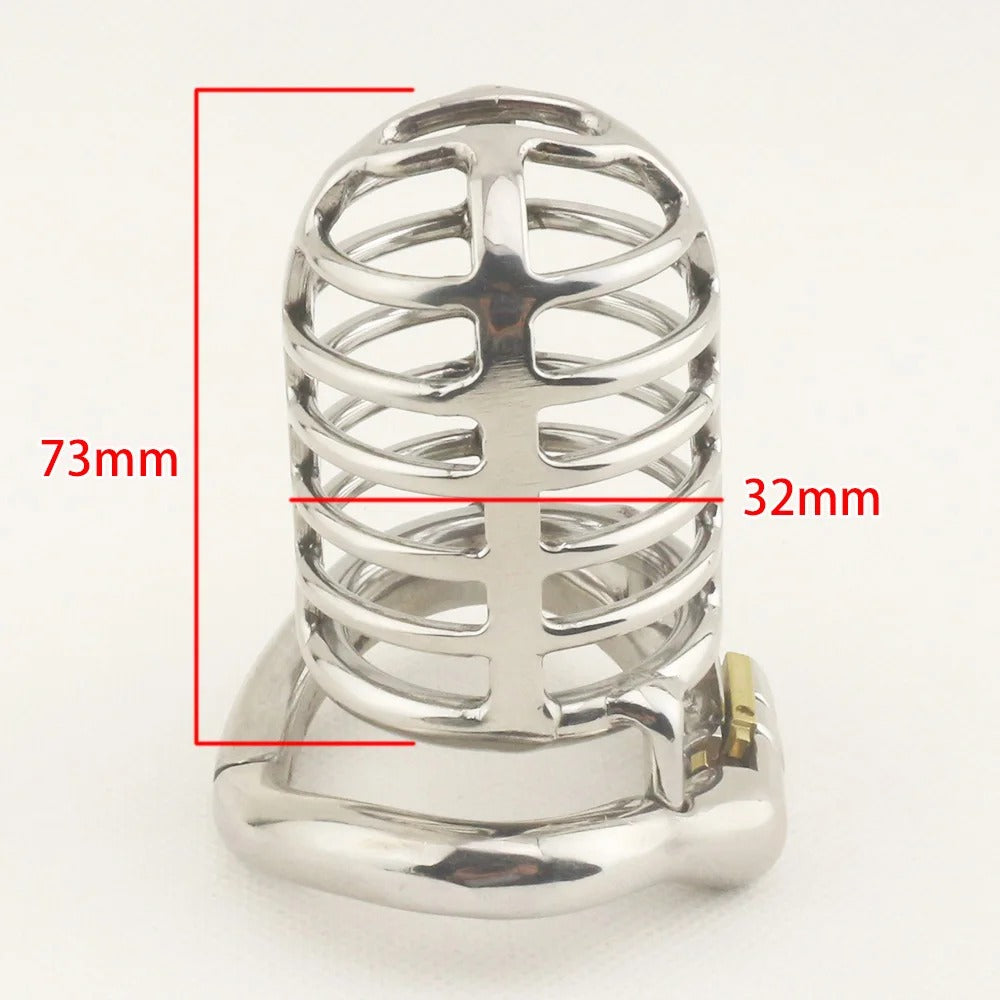 Next-Gen Stainless Steel Male Chastity Device – Arc Series Locking Cage