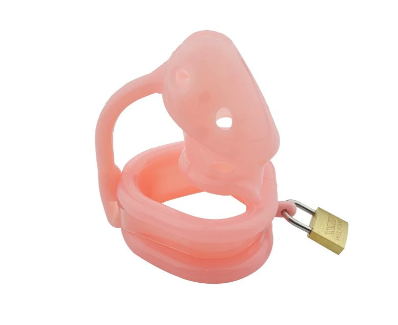 Mini Silicone Male Chastity Cage with Spikes – Birdlocked Design Available in 4 Colors