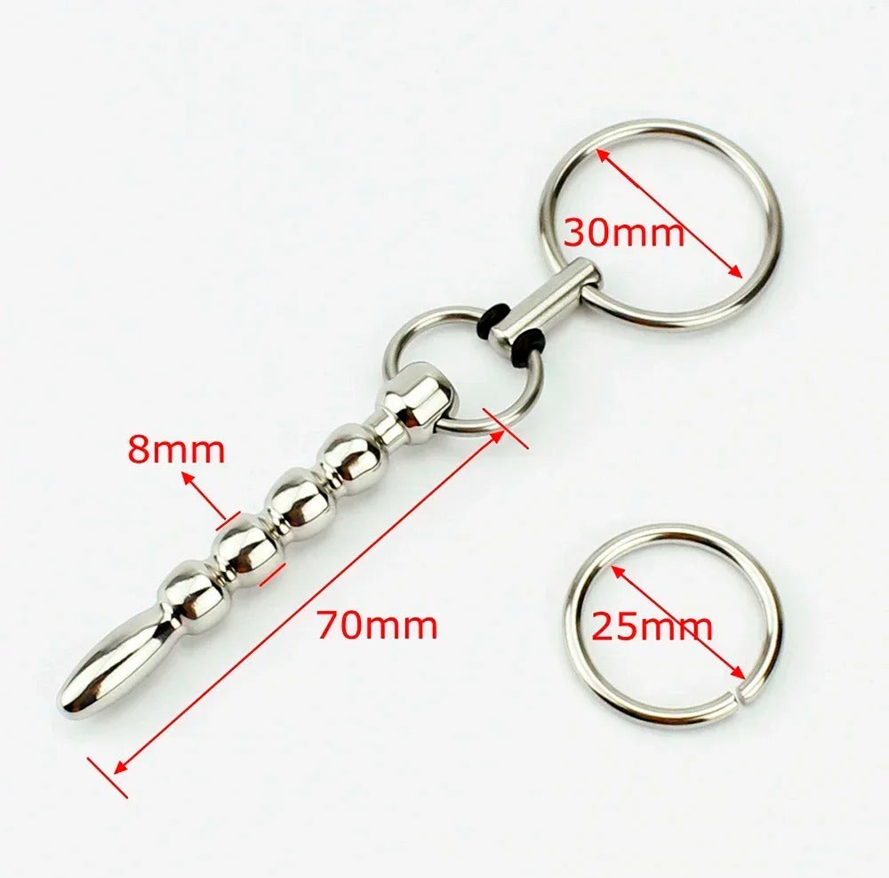 Stainless Steel Urethral Plug for Men | Horse Eye Sounding Rod