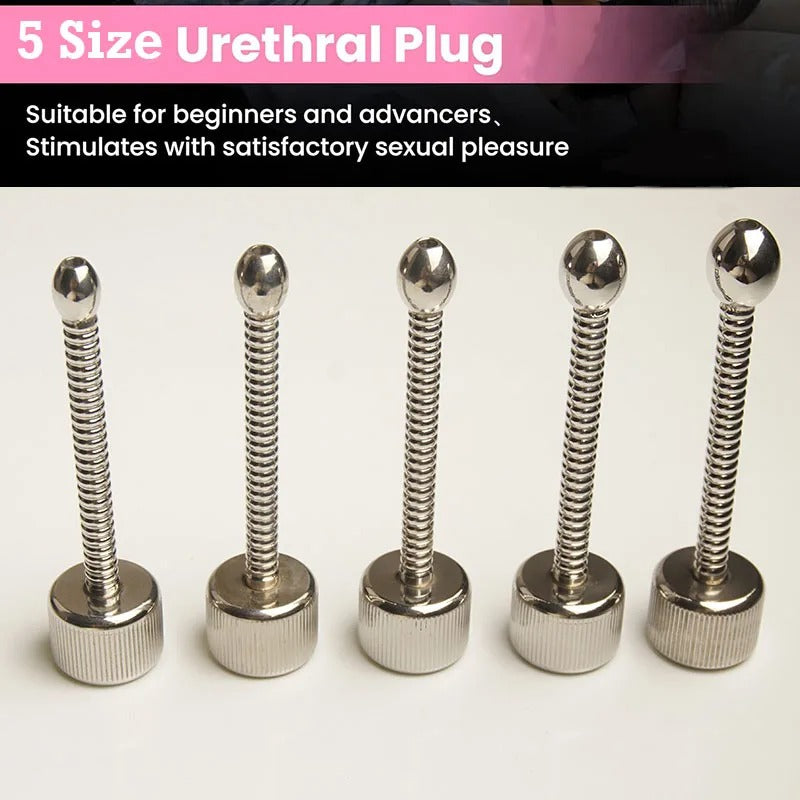 Stainless Steel Urethral Sound Plug Hollow Core – Metal Dilator for Men