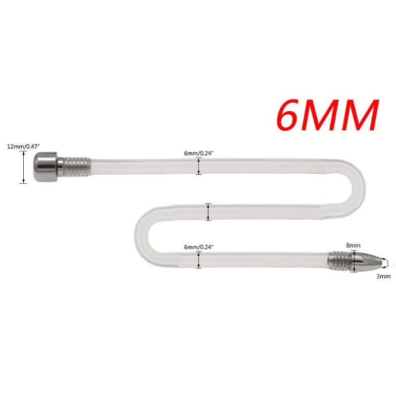 Extra Long Silicone Urethral Catheter – Flexible Horse Penis Plug for Chastity Devices