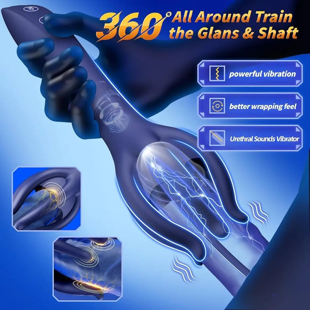 Penis Massage Vibrator – Horse Eye Stick Urethral Stimulator for Men