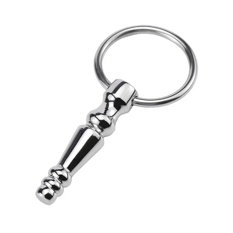 Stainless Steel Urethral Sound – Beaded Plug for Men 6mm-10mm
