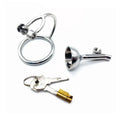 Reverse-Style Stainless Steel Male Chastity Cage – Secure Abstinence Lock Device for Men