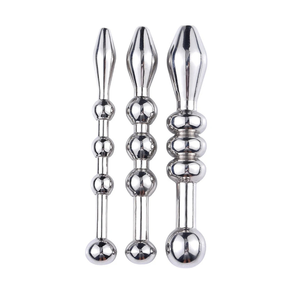 Men’s Urethral Sounding Rod – Smooth Stainless Steel BDSM Accessory