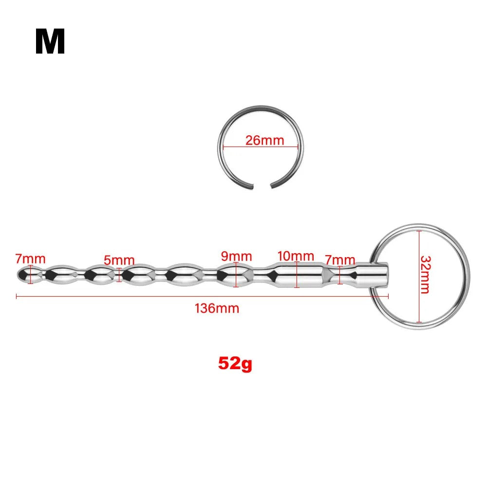 Men’s Stainless Steel Urethral Sounding Rod | 3 Size Options