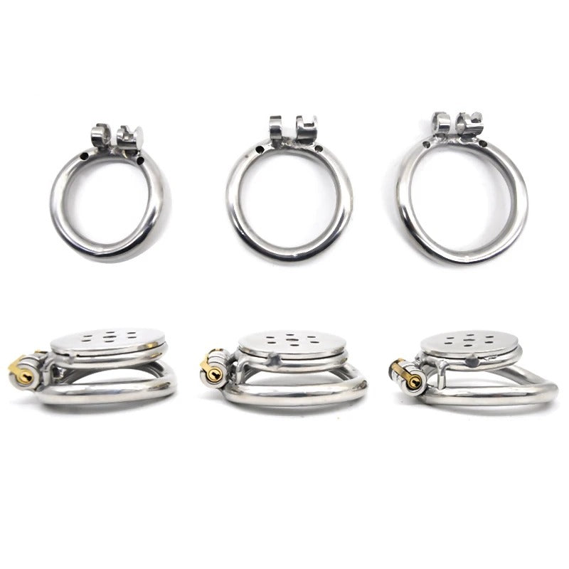 316 Stainless Steel Super Small Male Chastity Device with Arc Ring