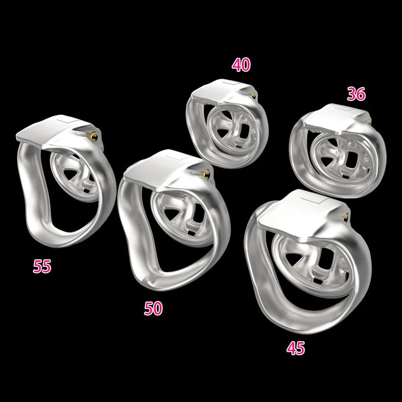 HT-V4 Male Chastity Device Air Nub Cage in 316 Stainless Steel