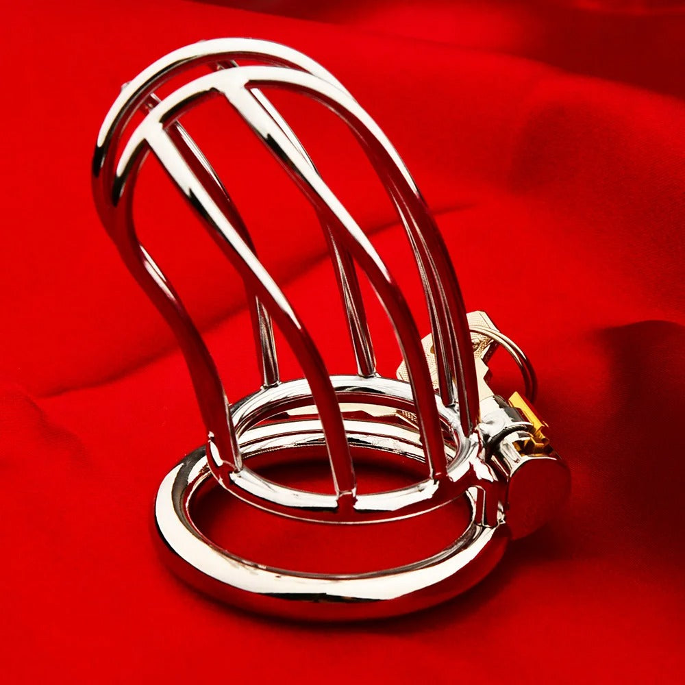 Heavy Duty Stainless Steel Male Chastity Device – Slimline Belt Edition