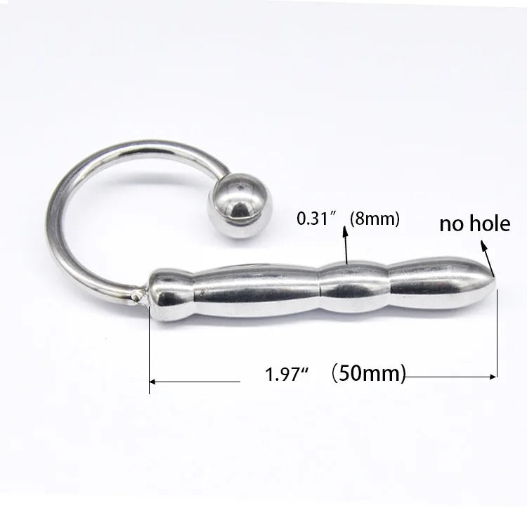 Stainless Steel Urethral Sound Dilator for Men – Metal Penis Plug (BDSM)