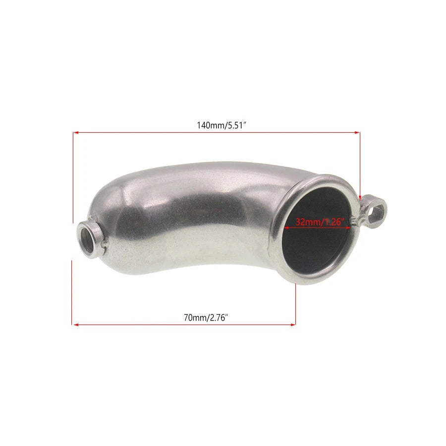 304 Stainless Steel Male Chastity Cage with Urethral Catheter – Secure Locking Device for Men