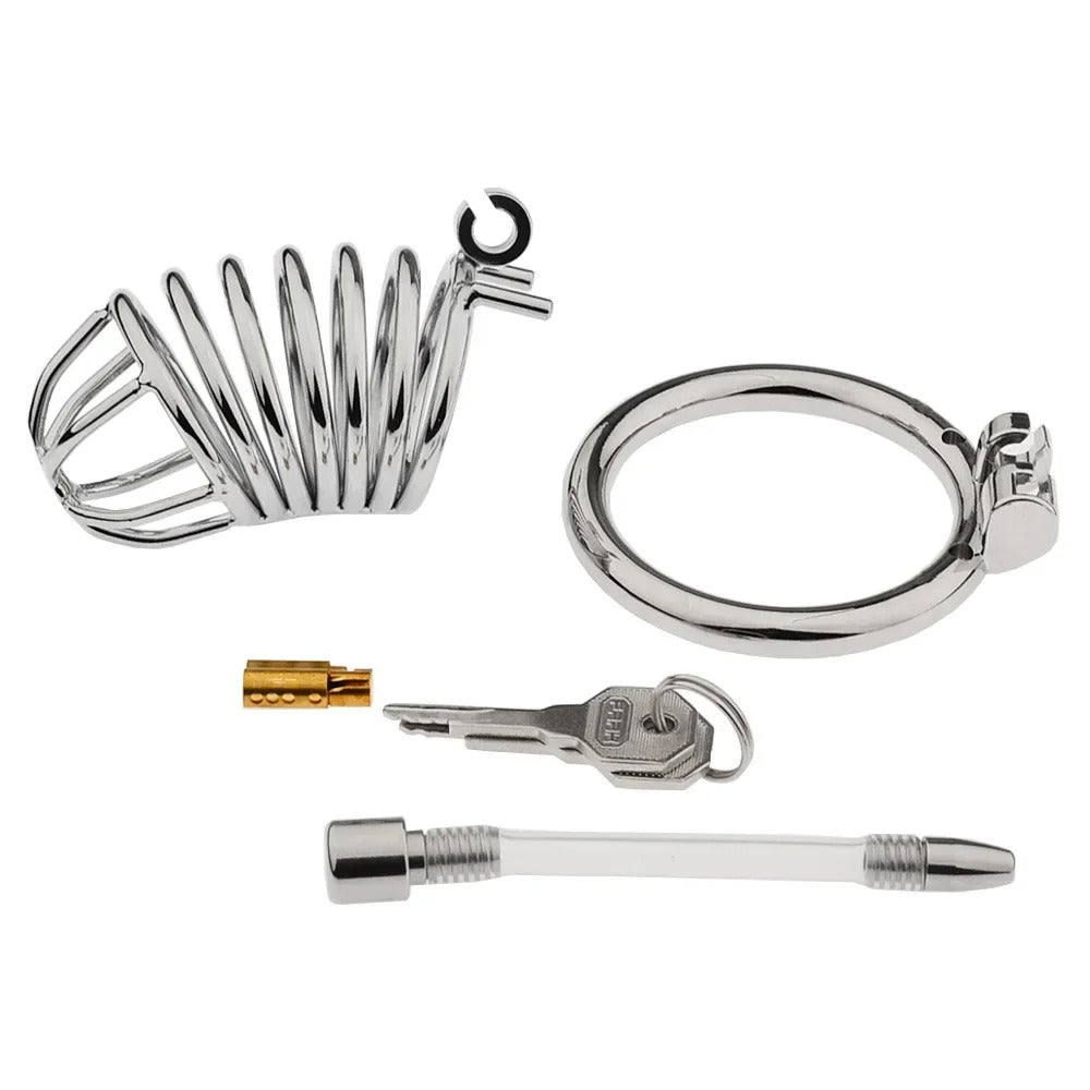 Zinc Alloy Male Chastity Cage Built In Lock