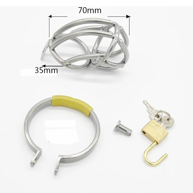 Latest Design Stainless Steel Male Chastity Device