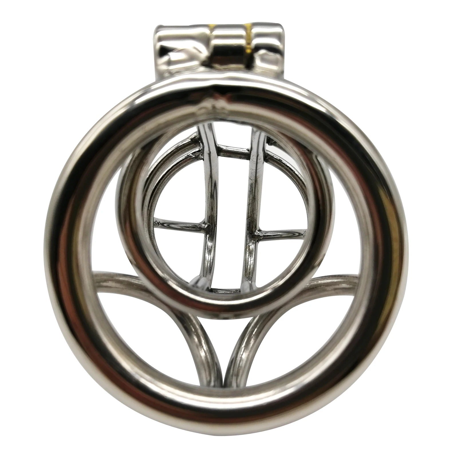 Stainless Steel Male Chastity Cage – Secure Cock Lock with Ring for Discreet Wear