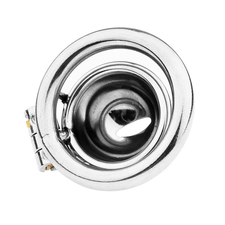 Super Small Hemispherical Stainless Steel Male Chastity Device with Cock Ring