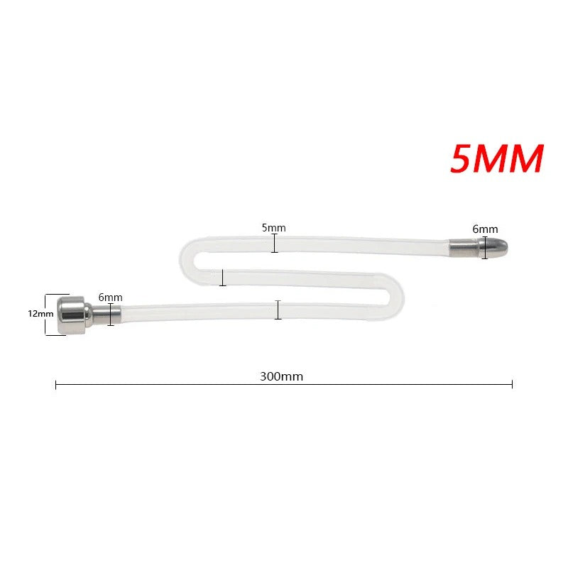 Extra Long Silicone Urethral Catheter – Flexible Horse Penis Plug for Chastity Devices