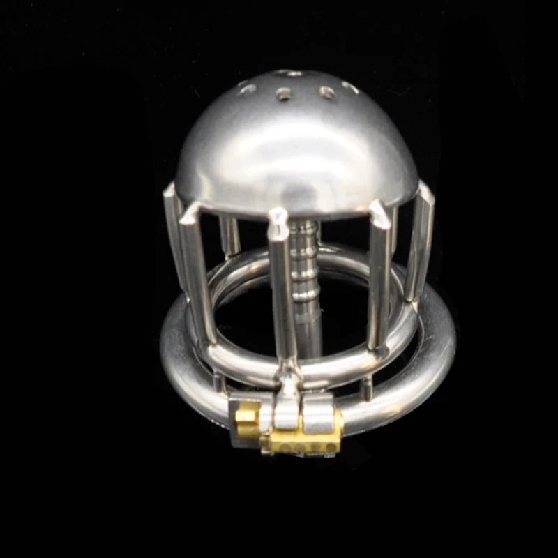 Stainless Steel Male Chastity Belt with Catheter