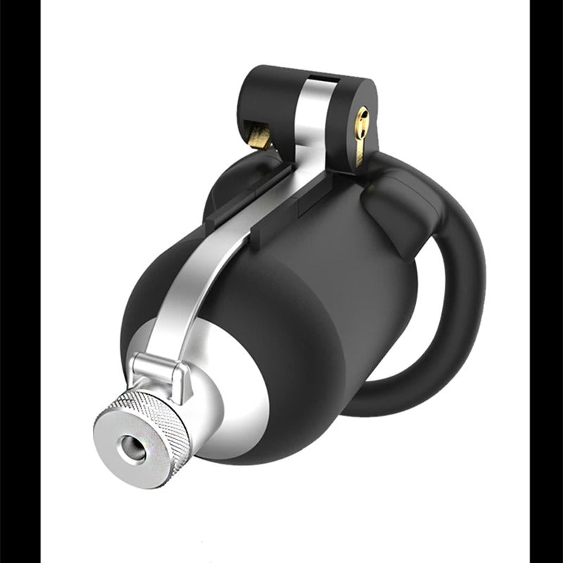 Bionic Design Hinged Chastity Device for Men – Adjustable ABS Locking System (2 Ring Types)